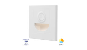 LCB LED Europe LED Gevel Verlichting - 1,5W - 3000K/4000K/6000K - Wit - STEP| Bewegingsensor LCB LED Europe LED Gevel Verlichting - 1,5W - 3000K/4000K/6000K - Wit - STEP| Bewegingsensor