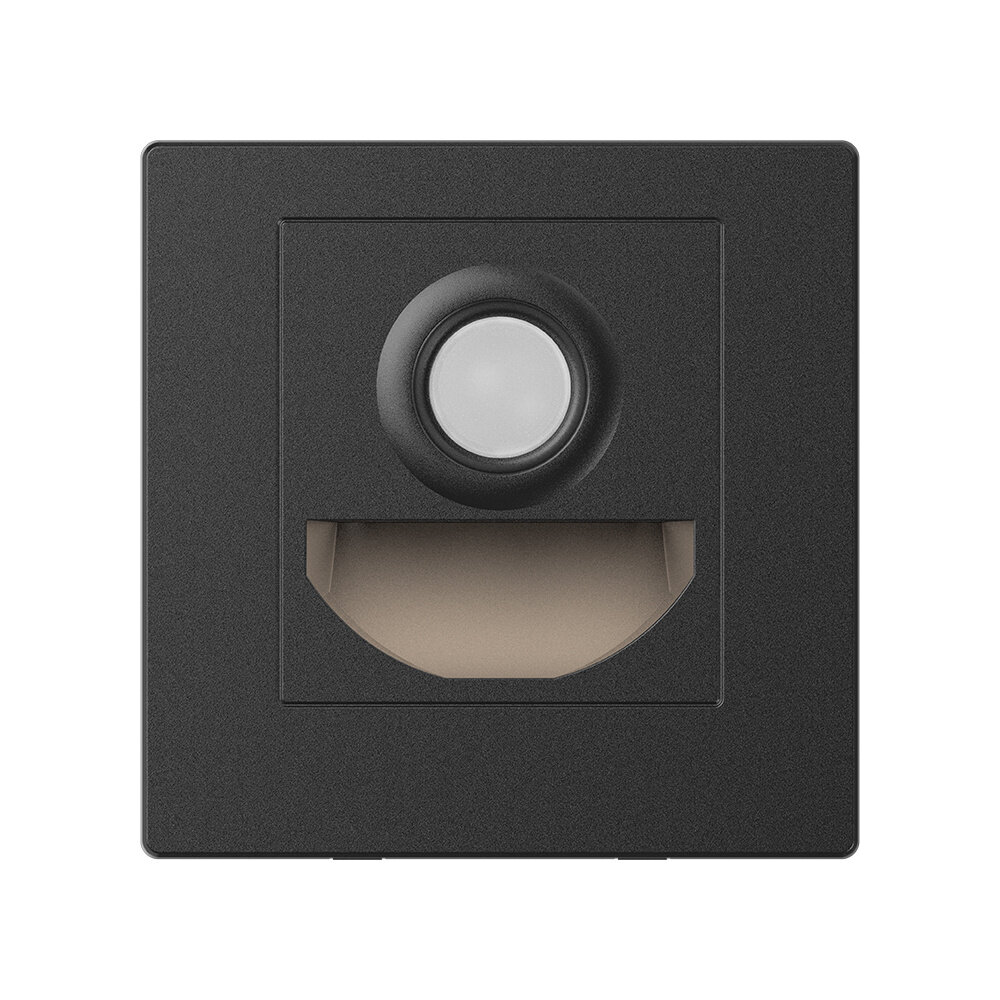 LCB LED LED Gevel Verlichting - 1,5W - 3000K/4000K/6000K - Zwart - STEP | Bewegingsensor