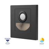 LCB LED Europe  LED Gevel Verlichting - 1,5W - 3000K/4000K/6000K - Zwart - STEP | Bewegingsensor