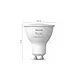 Philips HUE LED Spot GU10 RGBW - 4.2W 400 lumen | GU10 Fitting - Philips Hue White en Color Ambiance Philips HUE LED Spot GU10 RGBW - 4.2W 400 lumen | GU10 Fitting - Philips Hue White en Color Ambiance