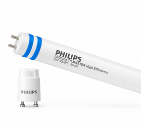 Philips LED Verlichting | Officieel distributeur LED Buis T5 - 8W 1000lm  (AC Mains  230v) High Efficiency - 830 Warm Wit | 55cm - Vervangt 14W
