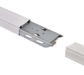3 Fase - LED Lichtlijn Draagrail - Basis profiel Spanningsrail Wit  | 1500MM - 8 Aderig  Type Sirius