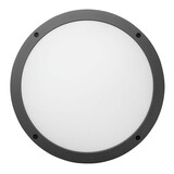 Macbright LED Nood Plafond / Wandlamp Bulkhead IP65 - HALO Zwart 275MM  - 14W 1100Lm - 830-840 Multi Lumen | IK10 - 5 jaar garantie