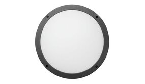 Macbright LED Nood Plafond / Wandlamp Bulkhead IP65 - HALO Zwart 275MM  - 14W 1100Lm - 830-840 Multi Lumen | IK10 - 5 jaar garantie