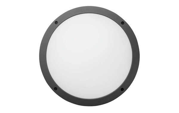 Macbright LED Nood Plafond / Wandlamp Bulkhead IP65 - HALO Zwart 275MM  - 14W 1100Lm - 830-840 Multi Lumen | IK10 - 5 jaar garantie