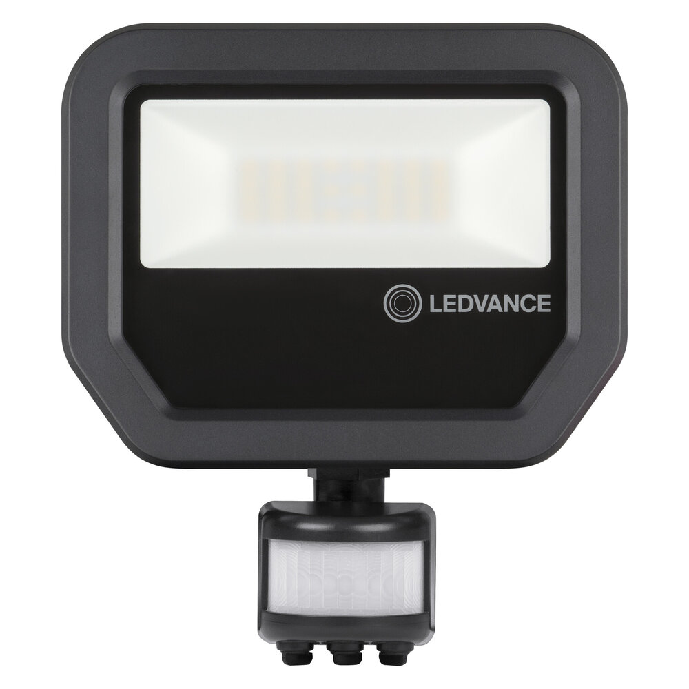 Ledvance Zakelijk: Professionele LED Verlichting & Armaturen LED Breedstraler Sensor GEN 4 Zwart 17W 2400lm 100D - 840 Koel Wit | IP66 - Bewegings- en lichtsensor - Symmetrisch - Vervangt 50W