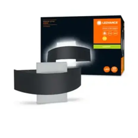 Ledvance Zakelijk: Professionele LED Verlichting & Armaturen | voor de installateur LED Wandlamp - Endura Stijl Shield - Donker Grijs - 11W 410lm - 3000K Warm Wit