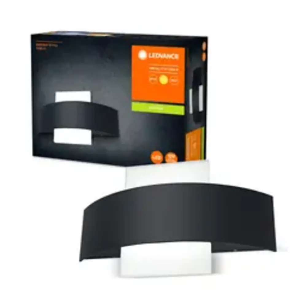 Ledvance Zakelijk: Professionele LED Verlichting & Armaturen | voor de installateur LED Wandlamp - Endura Stijl Shield - Donker Grijs - 11W 410lm - 3000K Warm Wit
