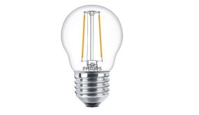 Philips LED Verlichting | Officieel distributeur Corepro LEDluster E27 Kogel Filament Helder 2W 250lm - 827 Zeer Warm Wit | Vervangt 25W