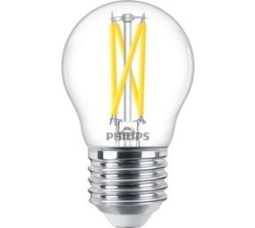 Philips LED Verlichting | Officieel distributeur LED lamp - E27 fitting - MASTER LEDLuster -DT2.5-25W - 927 - 2700K extra warm wit - P45CL - G