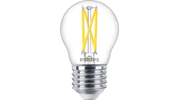 Philips LED lamp - E27 fitting - MASTER LEDLuster -DT2.5-25W - 927 - 2700K extra warm wit - P45CL - G