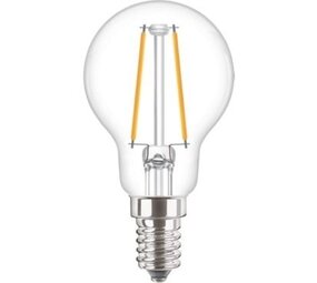 Philips LED Verlichting | Officieel distributeur Corepro LEDluster E14 Filament Helderglas 2W 250lm - 827 Zeer Warm Wit - Vervangt 25W