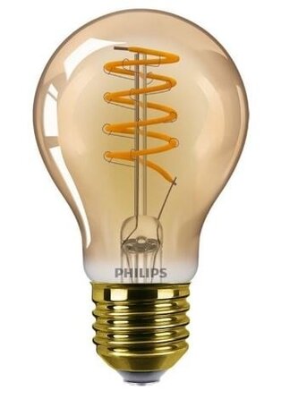 Philips LED lamp - E27 fitting - MASTER Value - Peer Goud - 4W - 250lm - 818 - 1800K zeer warm wit - Dimbaar - Vervangt 25W