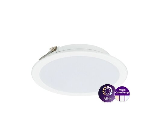 Philips LED Downlight Ledinaire DN065B Metaal Wit 19W 2000lm 110D - 830-840-865 CCT | 225mm - Zaagmaat 200mm - IP20 Philips LED Downlight Ledinaire DN065B Metaal Wit 19W 2000lm 110D - 830-840-865 CCT | 225mm - Zaagmaat 200mm - IP20