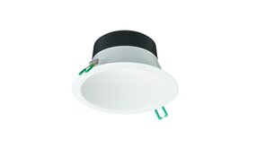 Philips LED Verlichting | Officieel Assortiment Signify Professional. LED Downlight Coreline DN142B Aluminium Wit 11W 1200lm 60D - 840 Koel Wit | Zaagmaat 155mm - IP54 - Dimbaar - Wit Reflector