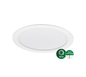 Philips LED Verlichting | Officieel distributeur LED Downlight Coreline DN145B Aluminium Wit 21W 2100lm 80D - 830-840 CCT | Zaagmaat 205mm - IP20