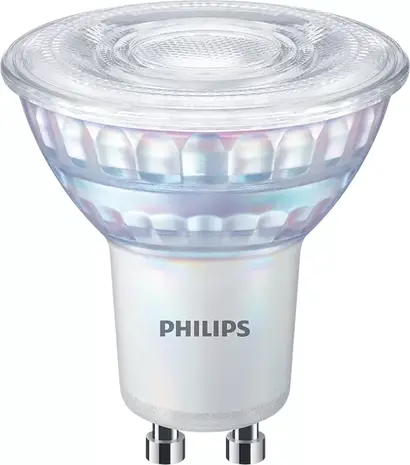 Philips LED spot GU10 PAR16 - 4W 345lm - 2700K 827 extra warm wit | GU10 fitting - dimbaar - vervangt 50W - 36° stralingshoek
