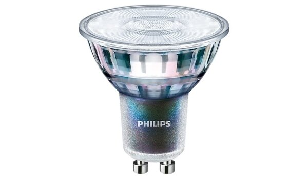 Philips LED Verlichting | Officieel Assortiment Signify Professional. LED spot - GU10 fitting - MASTER LED - ExpertColor - 5.5-50W - 930 - 3000K warm wit - 36D - Dimbaar