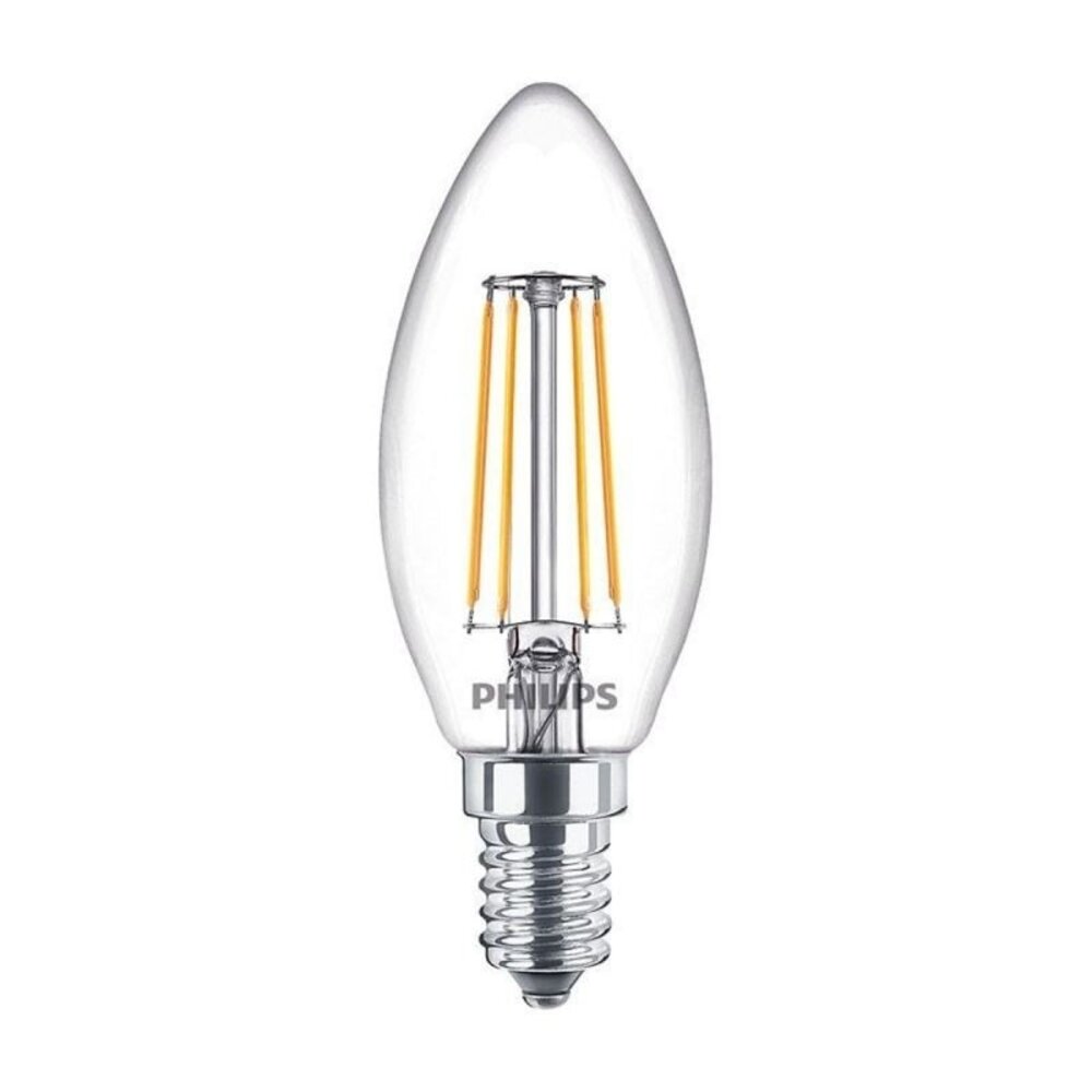 Philips LED Verlichting | Officieel Assortiment Signify Professional. LED lamp - E14 fitting - CorePro - LEDCandle -ND - 4.3-40W - 827 - 2700K extra warm wit- B35 - CLG
