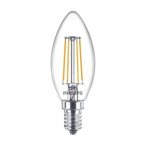 Philips LED lamp - E14 fitting - CorePro - LEDCandle -ND - 4.3-40W - 827 - 2700K extra warm wit- B35 - CLG Philips LED lamp - E14 fitting - CorePro - LEDCandle -ND - 4.3-40W - 827 - 2700K extra warm wit- B35 - CLG