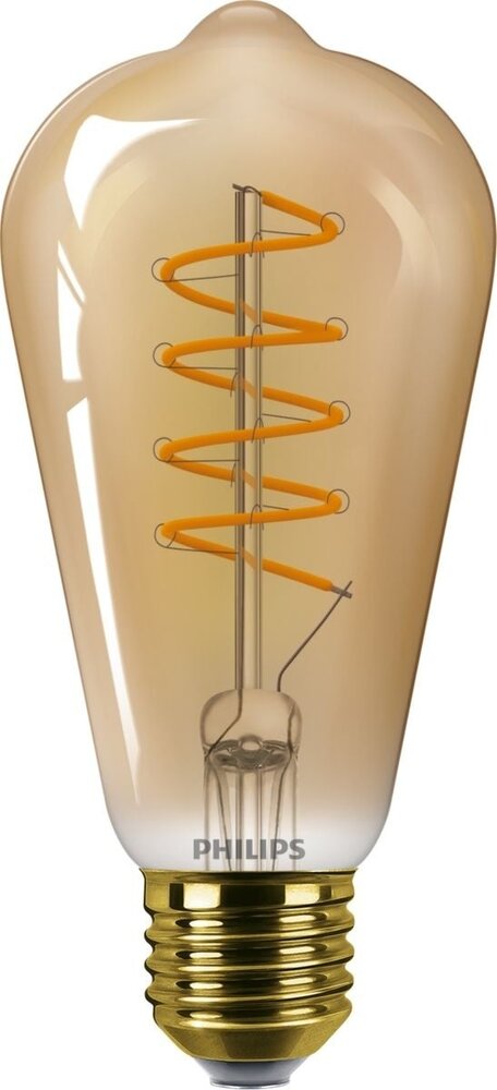 Philips MASTER Value LEDbulb E27 Edison Filament Goud 4W 250lm - 818 Zeer Warm Wit | Dimbaar - Vervangt 25W Philips MASTER Value LEDbulb E27 Edison Filament Goud 4W 250lm - 818 Zeer Warm Wit | Dimbaar - Vervangt 25W