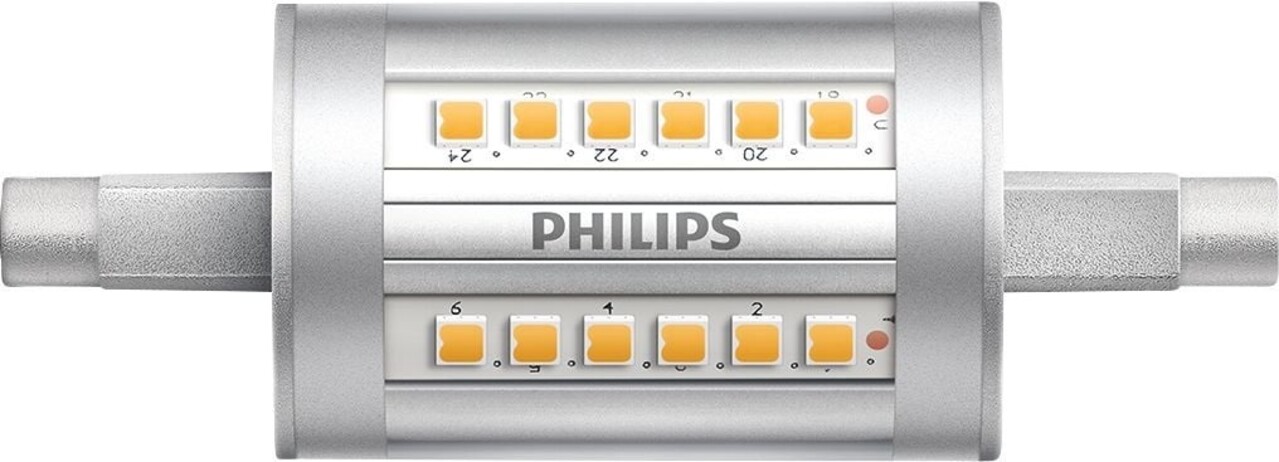 Philips LED Verlichting | Officieel distributeur Corepro LEDlineair R7s 78mm 7W 950lm - 830 Warm Wit | Vervangt 60W