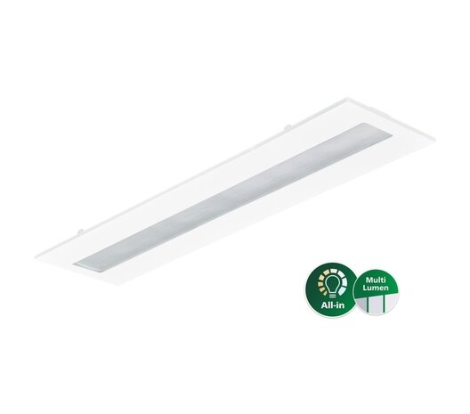 Philips LED Verlichting | Officieel distributeur LED Paneel TrueLine RC136B 31W 4300lm - 840 Koel Wit | 120x30cm - UGR <19 - Dali Dimbaar - Selecteerbaar wattage