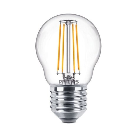 Philips LED Verlichting | Officieel distributeur Master Value LEDluster E27 Kogel Filament Helder 3.4W 470lm - 927 Zeer Warm Wit | Beste Kleurweergave - Dimbaar - Vervangt 40W