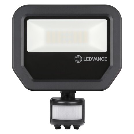 Ledvance Zakelijk: Professionele LED Verlichting & Armaturen LED Breedstraler Sensor GEN 4 Zwart 17W 2400lm 100D - 840 Koel Wit | IP66 - Bewegings- en lichtsensor - Symmetrisch - Vervangt 50W