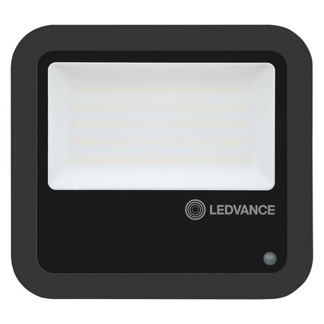 Ledvance LED Breedstraler Photocell GEN 3 Zwart 65W 8000lm 100D - 840 Koel Wit | IP65 - Lichtsensor - Symmetrisch