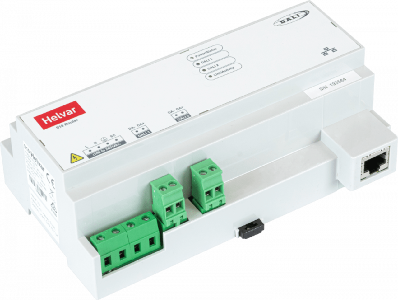 Helvar DALI-2 Router - Multi Master | 2 DALI Lijnen - MAX 57 DALI Armaturen
