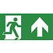 VanLien Noodverlichting: Vluchtwegsignalering  voor de installateur LED Noodverlichtings armatuur SOLO Toebehoren | Pictogramplaat vluchtroute Boven Rechtdoor - Type 7TCA091350R4023