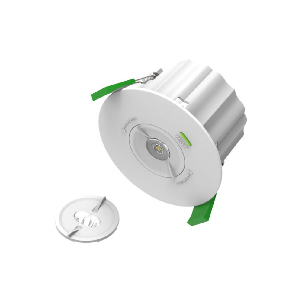 LED Noodverlichting Inbouwspot - 1.3W 200Lm - Wit 104MM - 5700K 857 Daglicht | Zelftest functie - Anti Paniek verlichting - Zaagmaat 95MM LED Noodverlichting Inbouwspot - 1.3W 200Lm - Wit 104MM - 5700K 857 Daglicht | Zelftest functie - Anti Paniek verlichting - Zaagmaat 95MM