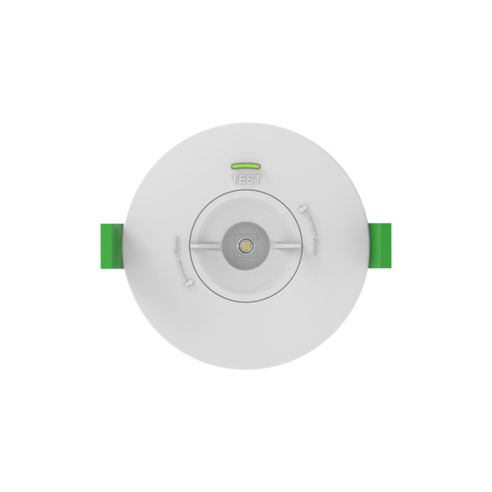 Ledvance Zakelijk: Professionele LED Verlichting & Armaturen LED Noodverlichting Inbouwspot - 1.3W 200Lm - Wit 104MM - 5700K 857 Daglicht | Zelftest functie -  Anti Paniek verlichting - Zaagmaat 95MM