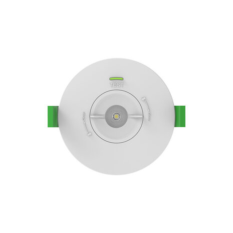 Ledvance Zakelijk: Professionele LED Verlichting & Armaturen LED Noodverlichting Inbouwspot - 1.3W 200Lm - Wit 104MM - 5700K 857 Daglicht | Zelftest functie -  Anti Paniek verlichting - Zaagmaat 95MM