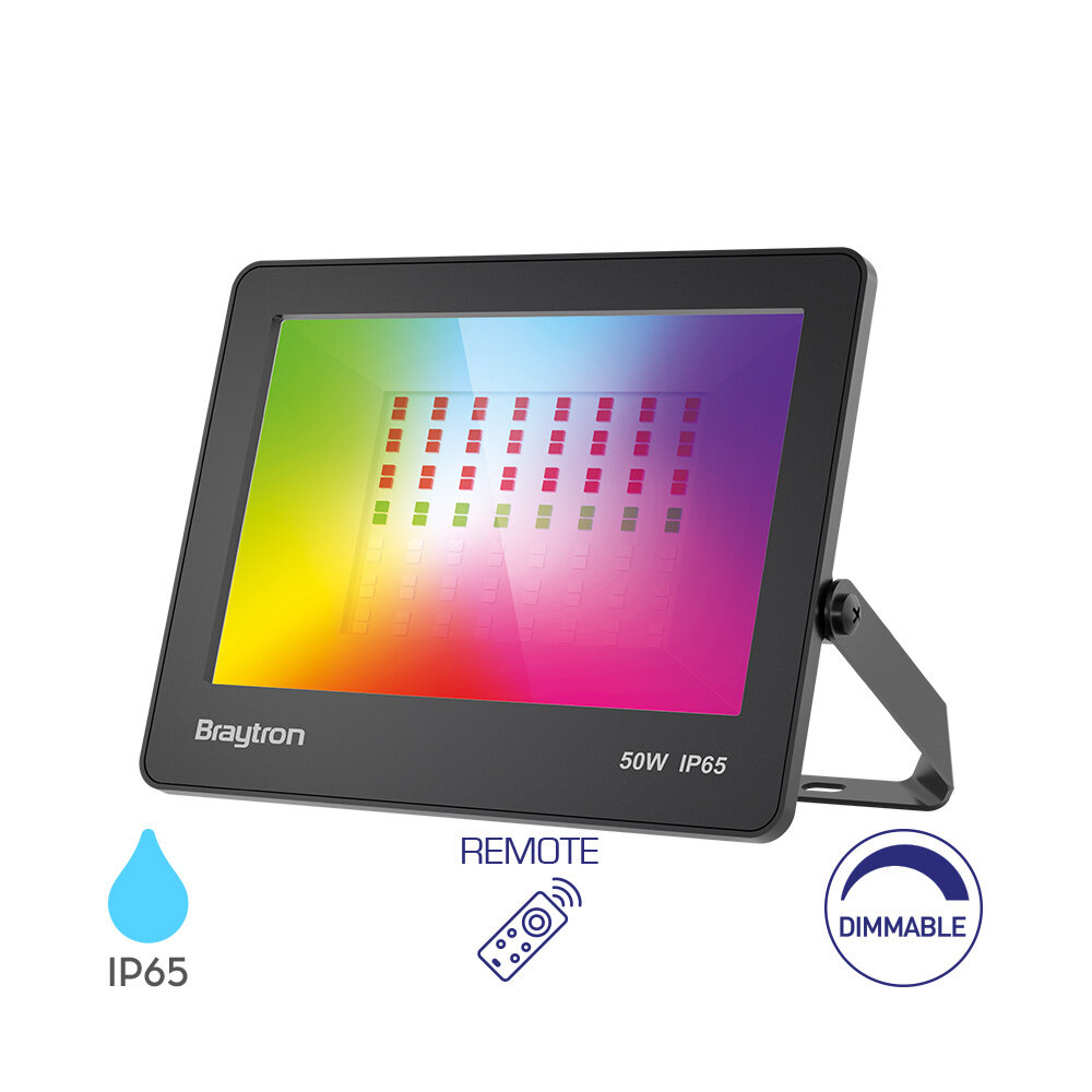 LCB LED Europe  LED Schijnwerper - 50 Watt - 100lm/W - RGB - Waterdicht IP65