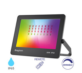 LCB LED Europe  LED Schijnwerper - 50 Watt - 100lm/W - RGB - Waterdicht IP65