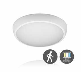 LCB LED Europe  LED Plafond / Wand Sensor armatuur IP66 - 320MM - 15W 2050Lm - 830-840-865 CCT Multi Color Switch | Bewegingssensor - IK10 - 5 Jaar Garantie