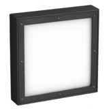 Macbright LED Plafond Wandlamp IP54 - Vandal Antraciet Grijs – 24W 2000Lm – 3000K Warm Wit | IK10 - 400x400MM
