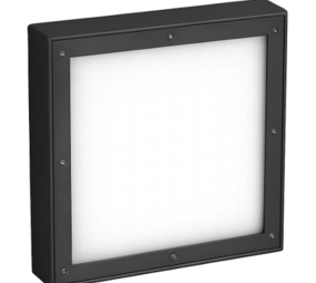 Macbright LED Plafond Wandlamp IP54 - Vandal Antraciet Grijs – 24W 2000Lm – 3000K Warm Wit | IK10 - 400x400MM
