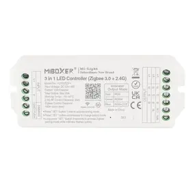 LCB LED Europe  LED Strip Controller 20A - Zigbee 3.0 - RF 2.4Ghz | Miboxer FUT035ZP+ |  Single color en TW dual white + DIM |  12/ 24V / 48V