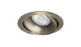 LCB LED Inbouwspot armatuur IP20 - ALICE 95MM - Antiek Brons - 1-Lichts | GU10 fitting - Kantelbaar 30° - Zaagmaat 83MM LCB LED Inbouwspot armatuur IP20 - ALICE 95MM - Antiek Brons - 1-Lichts | GU10 fitting - Kantelbaar 30° - Zaagmaat 83MM