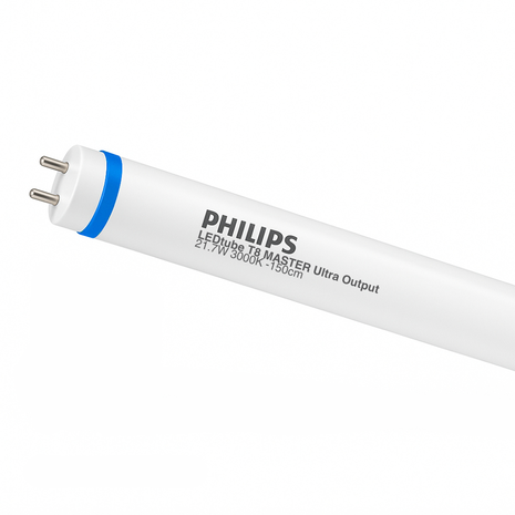 Philips LED Buis - T8 MASTER (EM/Mains) Ultra Output - 21.7W 3400lm - 830 - 3000K Warm Wit | 1500MM Philips LED Buis - T8 MASTER (EM/Mains) Ultra Output - 21.7W 3400lm - 830 - 3000K Warm Wit | 1500MM