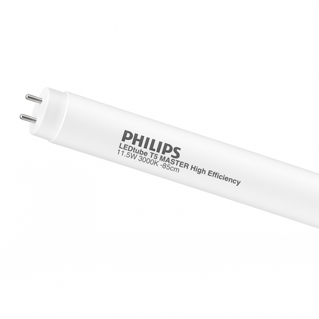 Philips LED Verlichting | Officieel distributeur  LEDBuis T5 MASTER (Mains AC) High Efficiency 11.5W 1600lm - 830 Warm Wit | 85cm - Vervangt 21W