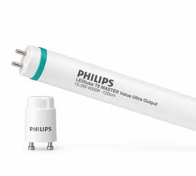 Philips LED Verlichting | Officieel distributeur LED TL - T8 fitting - MASTER VALUE - 1200mm - Ultra Output - 15.5W - 840 - 4000K koel wit licht