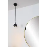 Lucide LED Design Hanglamp Badkamer GU10 IP44 - FAVORI Zwart - 1-Lichts | IP44 - GU10 Fitting - Geschikt voor Hue