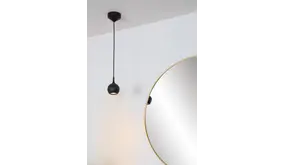 Lucide LED Design Hanglamp Badkamer GU10 IP44 - FAVORI Zwart - 1-Lichts | IP44 - GU10 Fitting - Geschikt voor Hue Lucide LED Design Hanglamp Badkamer GU10 IP44 - FAVORI Zwart - 1-Lichts | IP44 - GU10 Fitting - Geschikt voor Hue