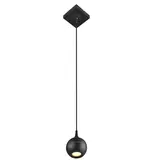 LED Design Hanglamp Badkamer GU10 IP44 - FAVORI Zwart - 1-Lichts | IP44 - GU10 Fitting - Geschikt voor Hue