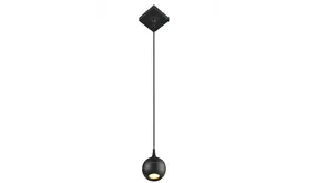 LED Design Hanglamp Badkamer GU10 IP44 - FAVORI Zwart - 1-Lichts | IP44 - GU10 Fitting - Geschikt voor Hue LED Design Hanglamp Badkamer GU10 IP44 - FAVORI Zwart - 1-Lichts | IP44 - GU10 Fitting - Geschikt voor Hue