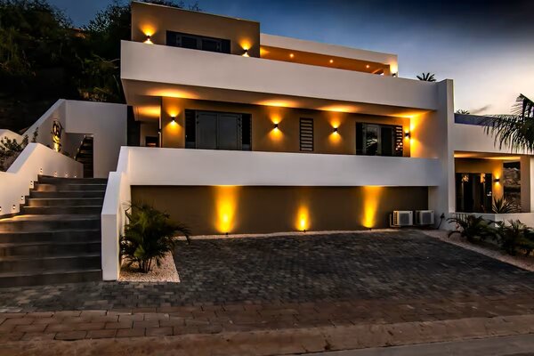 Artdelight LED Wandlamp IP54 - Cube 100MM - Zwart Aluminium - 6W 500Lm - 2700K 827 Warm Wit | Dimbaar - Up and Downlight verstelbare lichtspreiding